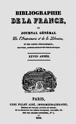 1839 bibliographie