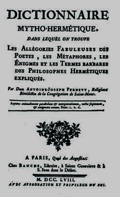 1758 Dictionnaire mytho hermétique