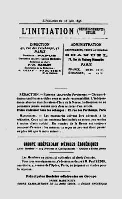 1895 l initiation