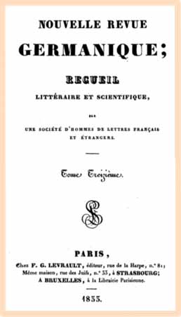 1833 nouvelle revue germanique t13