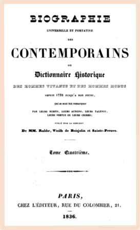 1836 biographie contemporains