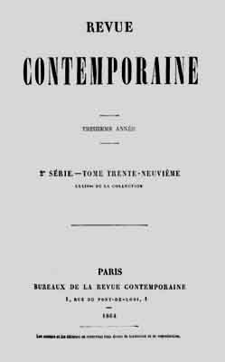 1864 revue contemporaine