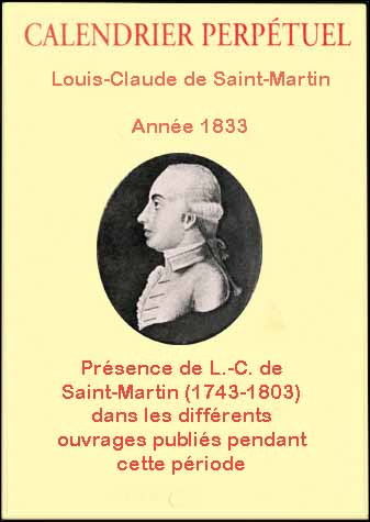 Calendrier perpetuel 1832 1833