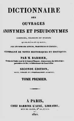 1822 Barbier dictionnairet1