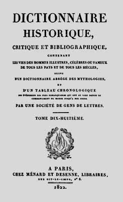 1822 dictionnaire historique