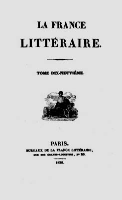 1835 france litteraire