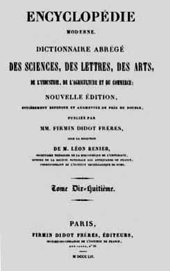 1852 Encyclopedie Renier
