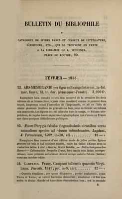 1855 Bulletin du bibliophile