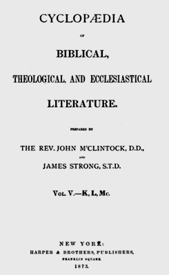 1873 Cyclopaedia of Biblical