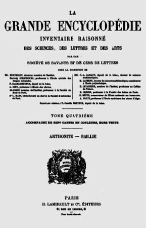 1885 La gde encyclopédie