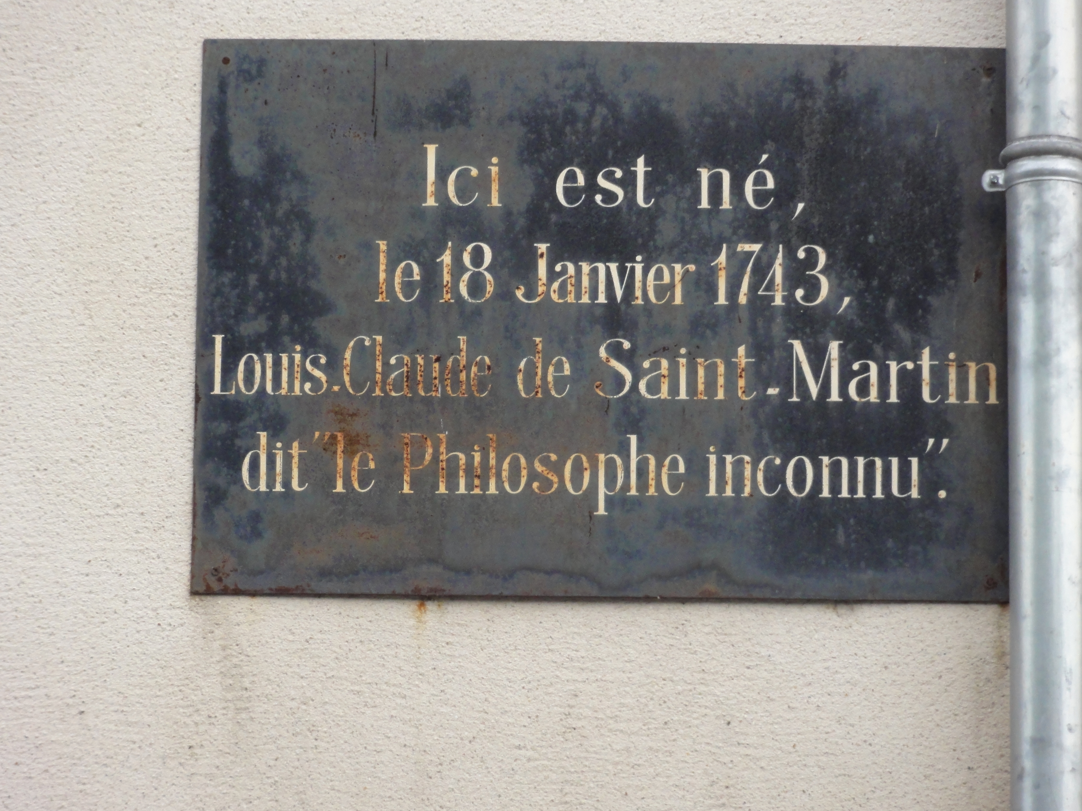 Amboise Indre et Loire plaquette le philosophe inconnu