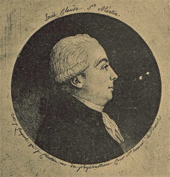 Louis Claude de Saint Martin portrait au physionotrace