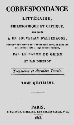 1813 Grimm diderot