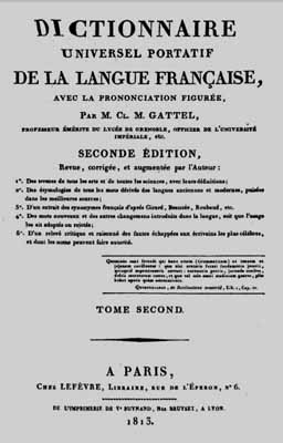 1813 gattel dictionnaire