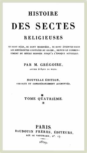 1829 gregoire hre sectes