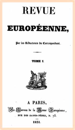 1831 revue europoenne t1