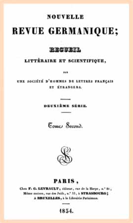 1834 revue germanique T2