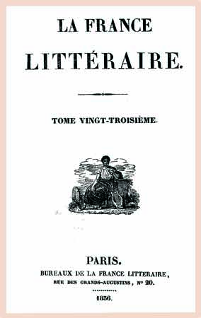1836 La France littéraire t23