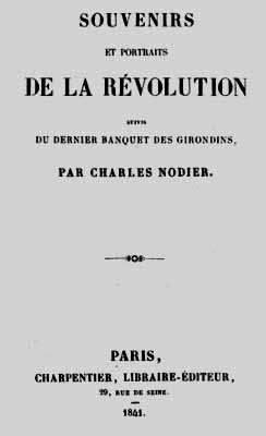 1841 Nodier souvenirs