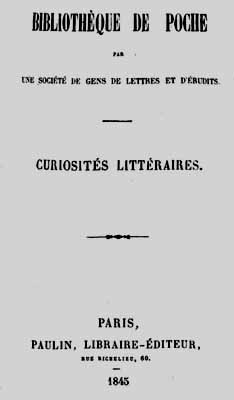 1845 bibliotheque de poche