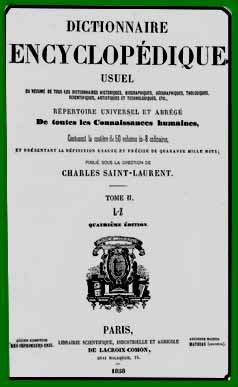 1858 Dictionnaire encyclopédique