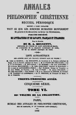 1862 annales philo chretienne