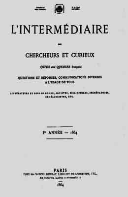 1864 intermediaire curieux