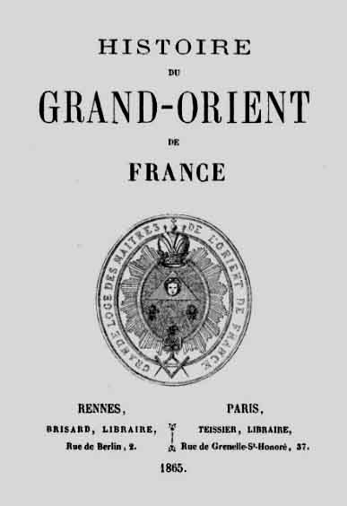 1865 Histoire du Grand Orient de France