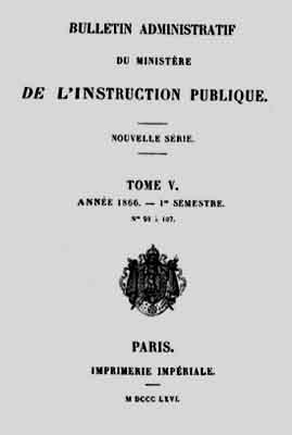 1866 bulletin administratif