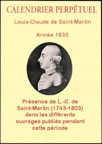 Calendrier perpetuel 1835