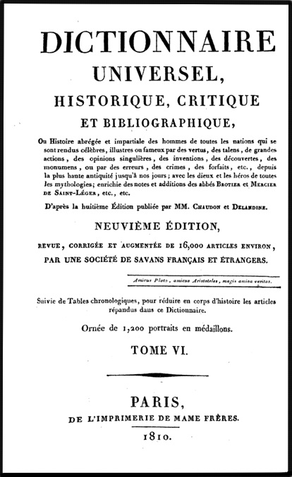 Dictionnaire universel 1810