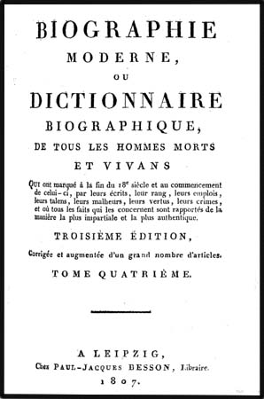 1807 biographie moderne