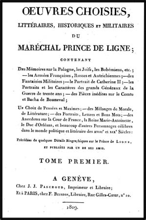 1809 oeuvres Prince de Ligne1