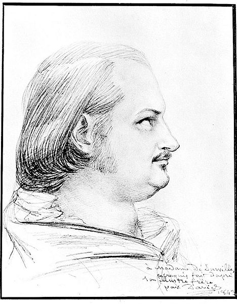 Balzac by P J David d Angers 1843