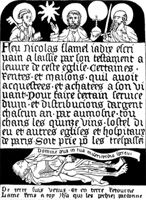 Pierre tombale de Nicolas Flamel