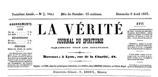 La Vérité, journal du Spiritisme - Madame Guyon